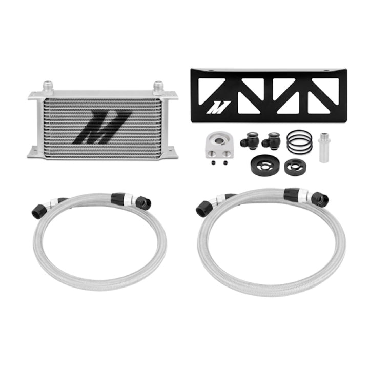 Mishimoto 13+ Subaru BRZ / 13+ Scion FR-S Oil Cooler Kit - Silver - Bull Strap