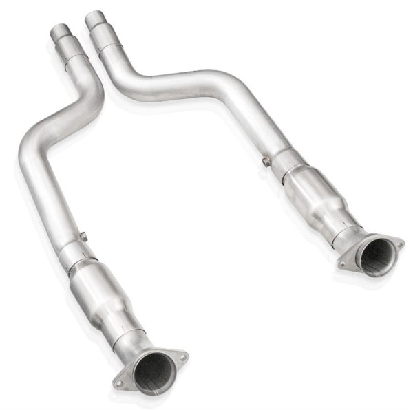Stainless Works 15-21 Dodge Challenger/Charger 6.2L/6.4L High-Flow Catted Midpipe Kit 3in - Bull Strap