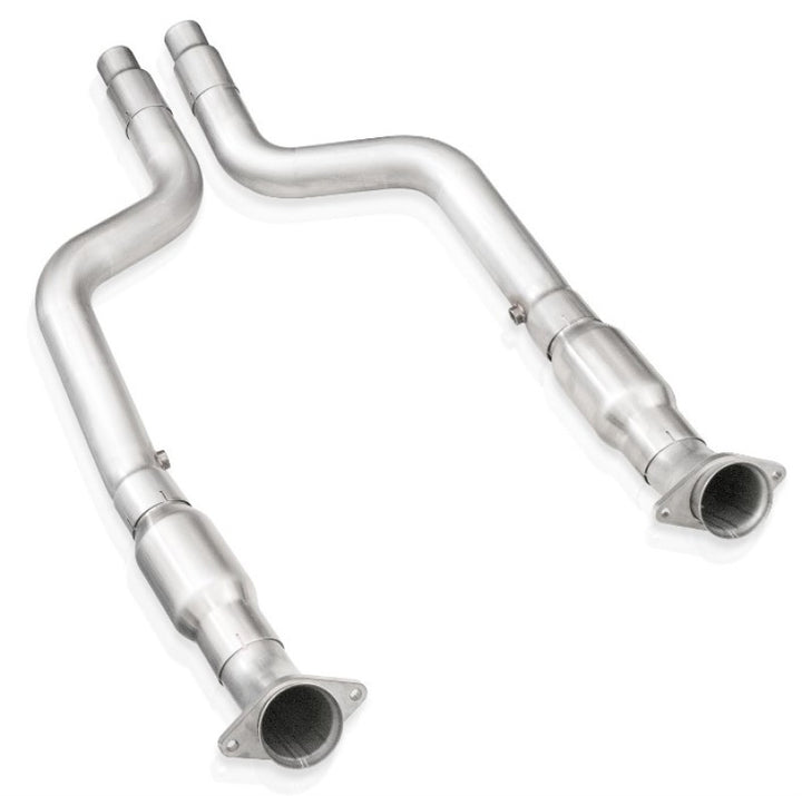 Stainless Works 15-21 Dodge Challenger/Charger 6.2L/6.4L High-Flow Catted Midpipe Kit 3in - Bull Strap
