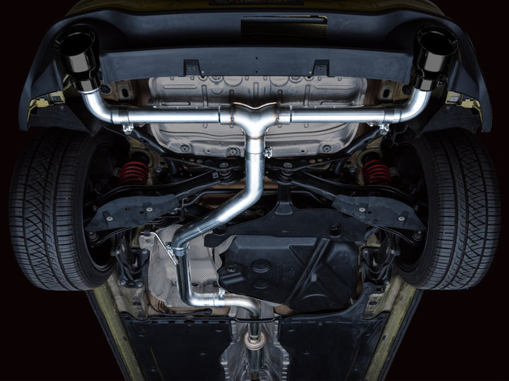 AWE 2022 VW GTI MK8  Track Edition Exhaust - Diamond Black Tips - Bull Strap