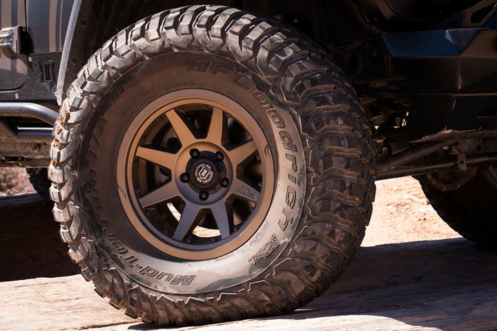 ICON Rebound Pro 17x8.5 6x5.5 0mm Offset 4.75in BS 106.1mm Bore Bronze Wheel - Bull Strap