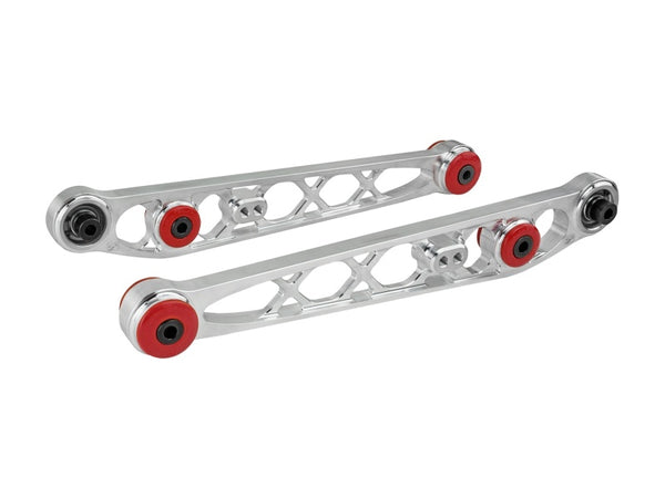Skunk2 1996-2000 Honda Civic Clear Anodized Lower Control Arm - Bull Strap