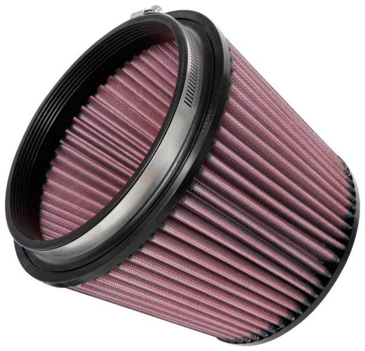 K&N Universal Clamp-On Air Filter 6in FLG / 7-1/2in B / 5-7/8in T / 6in H - Bull Strap