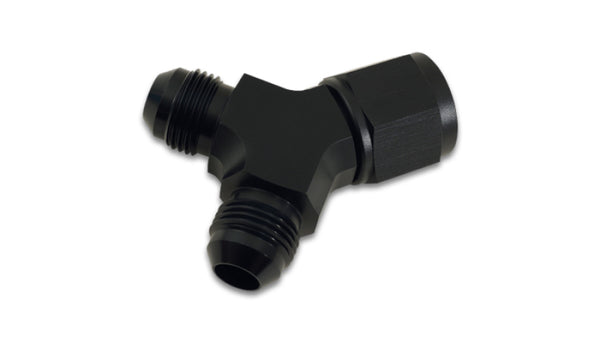 Vibrant -8AN Female x Dual -6AN Male Y-Adapter Fitting - Aluminum - Bull Strap