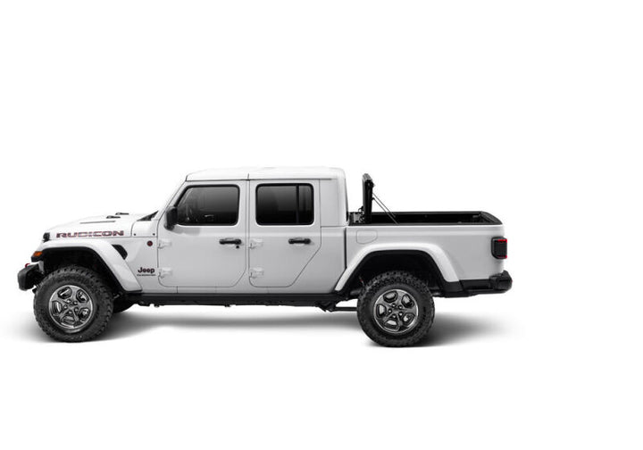UnderCover 2020 Jeep Gladiator 5ft Ultra Flex Bed Cover - Matte Black Finish - Bull Strap