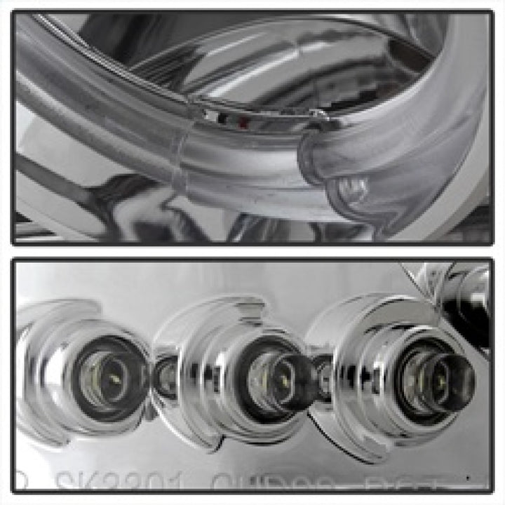 Spyder GMC Sierra 1500/2500/3500 99-06 Projector Headlights LED Halo LED Chrome PRO-YD-CDE00-HL-C - Bull Strap