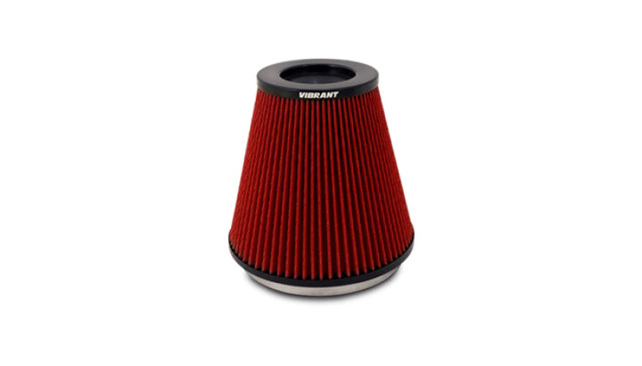 Vibrant The Classic Perf Air Filter 5in Cone OD x 7in Height x 7in Flange ID - Bull Strap