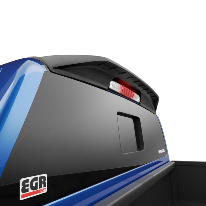 EGR 19-20 Ford Ranger Super Crew Rear Cab Truck Spoiler - Matte Black - Bull Strap