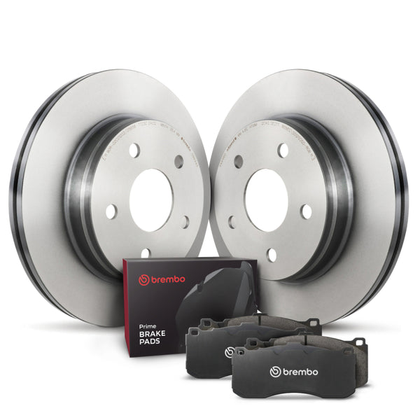 Brembo OE 16-21 Audi TT Quattro/18-19 Volkswagen Tiguan Rear Disc Brake Kit - Bull Strap