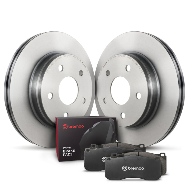 Brembo OE 15-20 Audi A3 Quattro/15-20 S3/15-19 Golf R Front Disc Brake Kit - Bull Strap