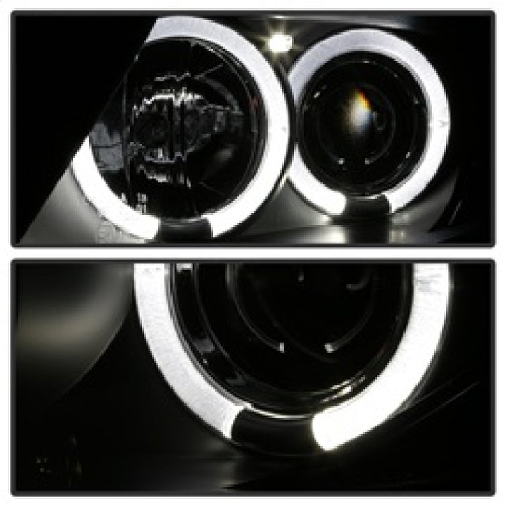 Spyder BMW Z4 03-08 Projector Headlights Halogen Model Only - LED Halo Black PRO-YD-BMWZ403-HL-BK - Bull Strap