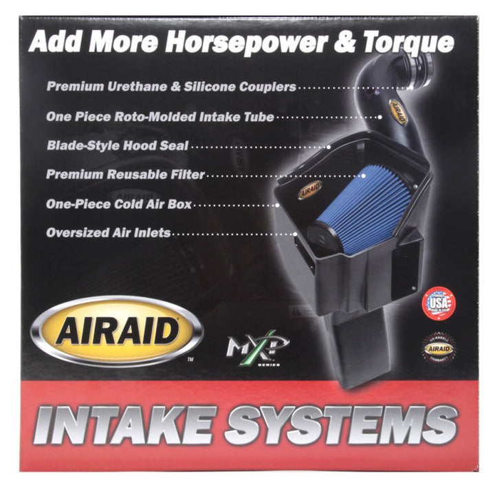 Airaid 01-04 Corvette C5 CAD Intake System w/ Tube (Oiled / Red Media) - Bull Strap