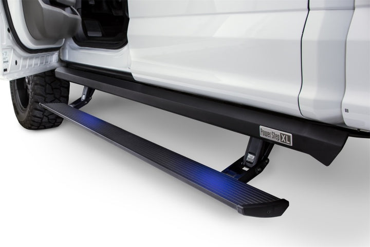 AMP Research 19-22 Ram 1500 Crew Cab PowerStep XL - Black (Incl OEM Style Illumination) - Bull Strap