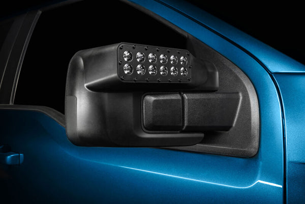 Oracle 21-25 Ford F150 LED Off-Road Side Mirror Ditch Lights - White LED - Bull Strap