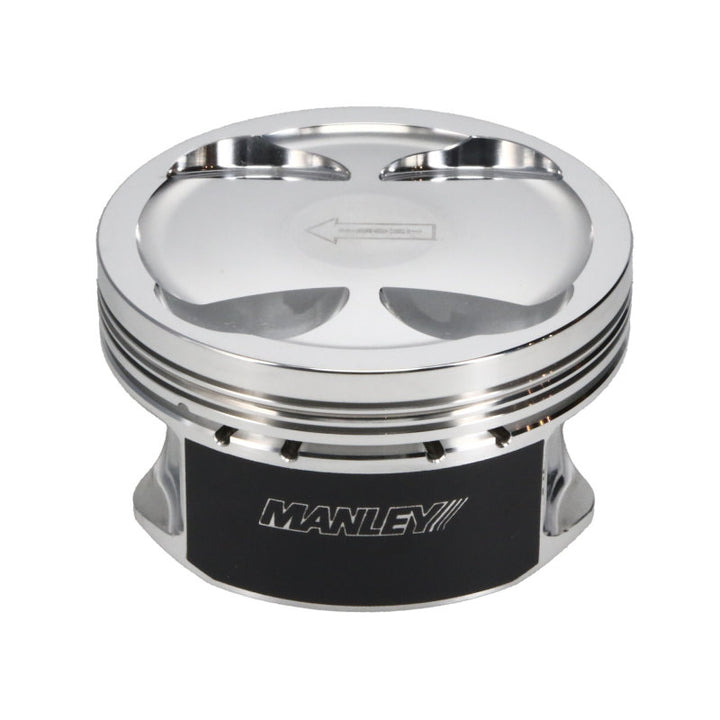 Manley 04+ Subaru WRX STi (EJ257) STD Stroke 99.5mm STD Bore 9.8:1 Dish Piston Set with Rings - Bull Strap