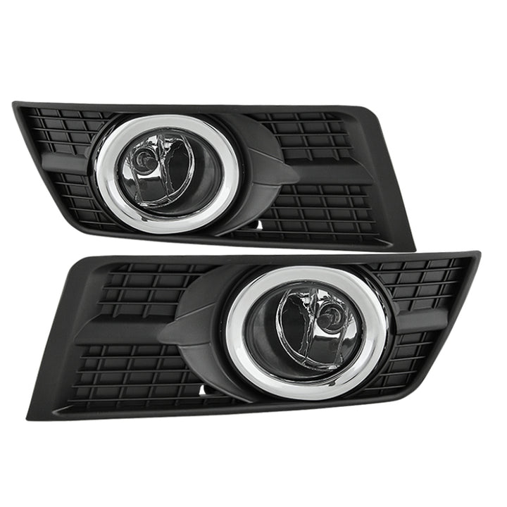 Spyder Cadillac SRX 2010-2015 OEM Style Fog Lights W/Universal Switch Clear FL-CASRX10-C - Bull Strap
