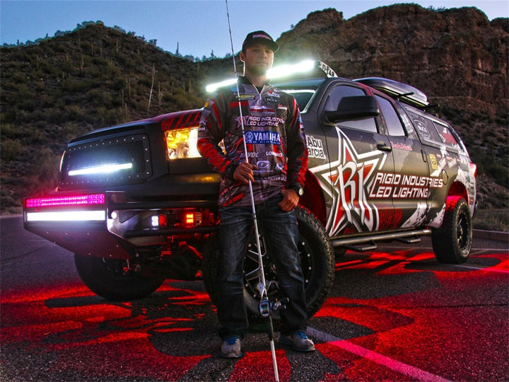 Rigid Industries Rock Light Kit- Blue (4 lights) - Bull Strap