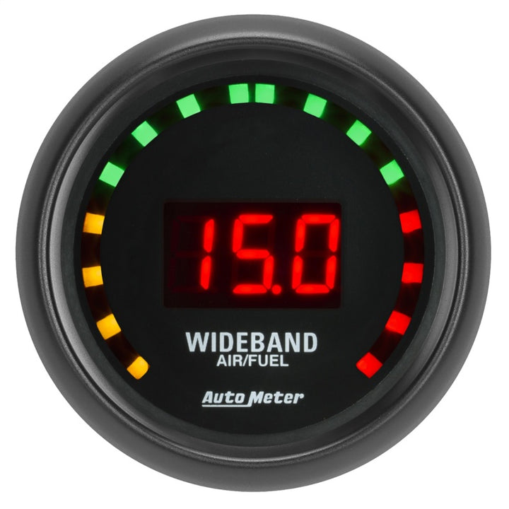 Autometer Z-Series 2-1/16in. 10:1-17:1 AFR Digital Street Air/Fuel Ratio Gauge - Bull Strap