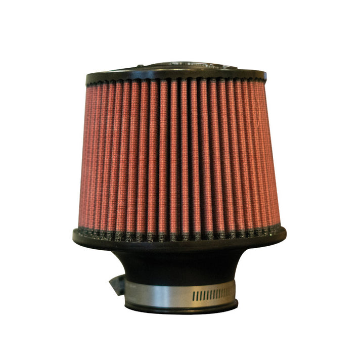 Injen High Performance Air Filter - 2.50 Black Filter 6 Base / 5 Tall / 5 Top - Bull Strap