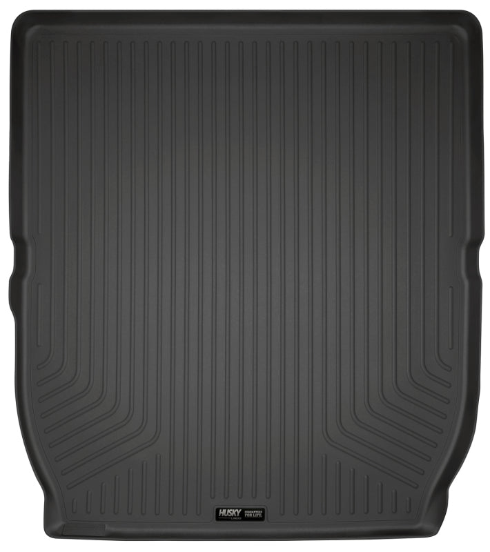 Husky Liners 08-14 Buick Enclave/09-14 Chevy Traverse WeatherBeater Black Cargo Liner (2nd Seat) - Bull Strap