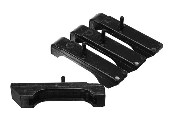 Energy Suspension GM SBC Black Radiator Isolator Pad Set - 3 Row - Bull Strap