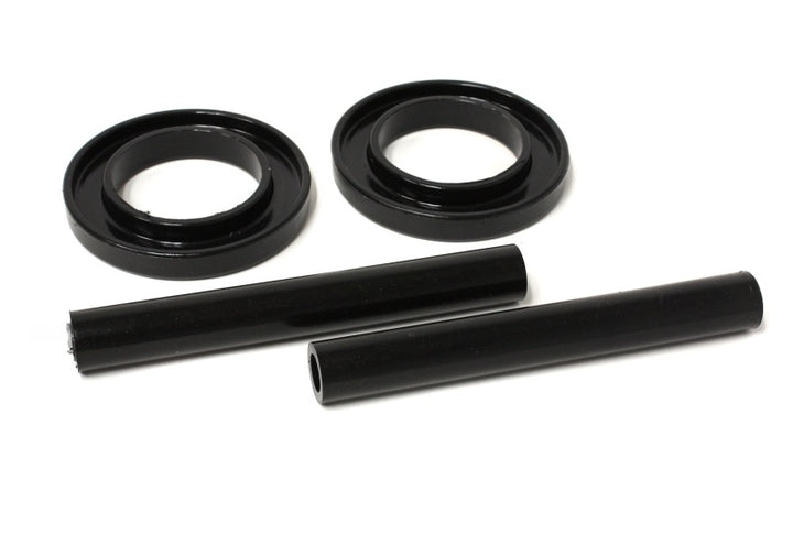 Energy Suspension 83-04 Ford Mustang SVO Black Front Spring Upper & Lower Isolator Set - Bull Strap