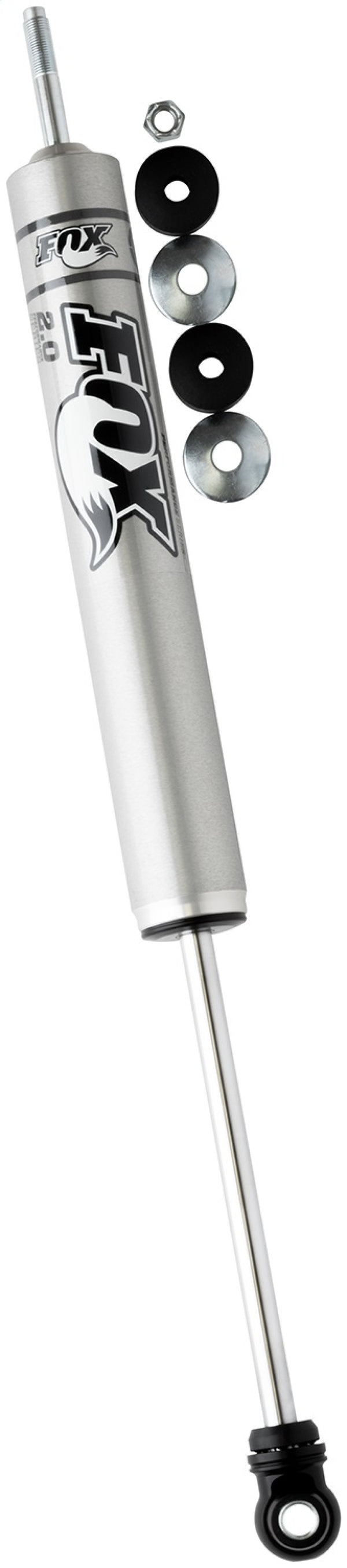 Fox 05+ Ford SD 2.0 Performance Series 9.6in. Smooth Body IFP Front Shock (Alum) / 4-5in. Lift - Bull Strap