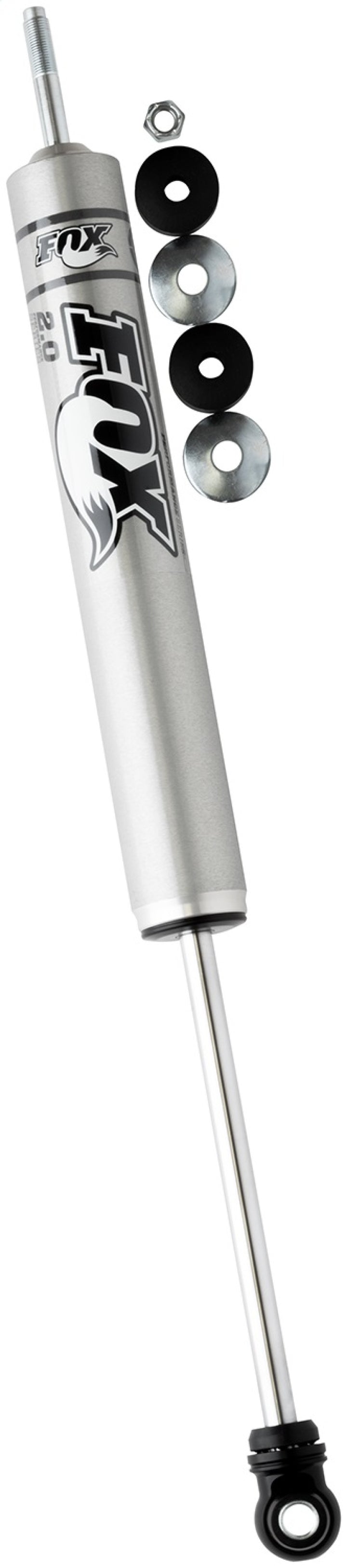 Fox 05+ Ford SD 2.0 Performance Series 9.6in. Smooth Body IFP Front Shock (Alum) / 4-5in. Lift - Bull Strap