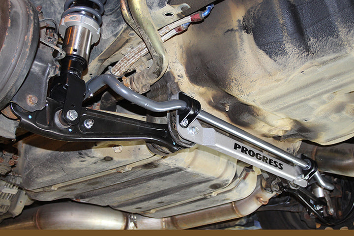 Progress Tech 96-00 Honda Civic Rear Sway Bar (22mm - Adjustable) Incl Bar Brace and Adj End Links - Bull Strap