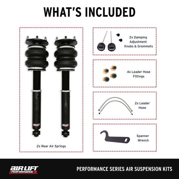 Air Lift Performance 89-00 Lexus LS400 Rear Air Suspension Kit - Bull Strap