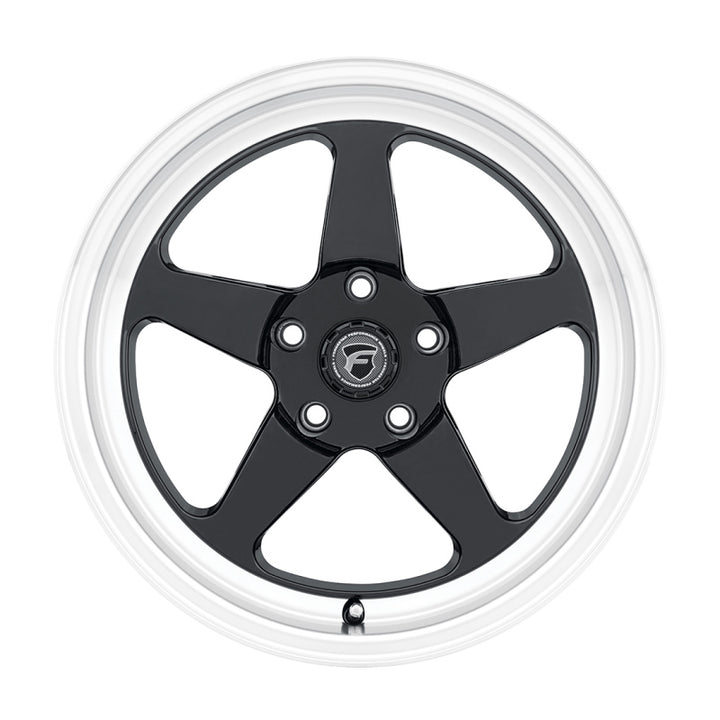 Forgestar D5 Drag 17x10 / 5x120 BP / ET45 / 7.3in BS Gloss Black Wheel - Bull Strap