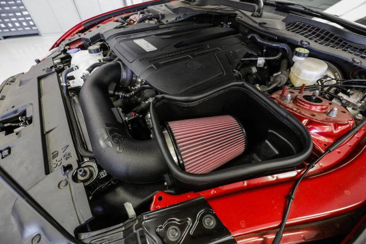 K&N 2018 Ford Mustang GT V8 5.0L F/I AirCharger Performance Intake - Bull Strap