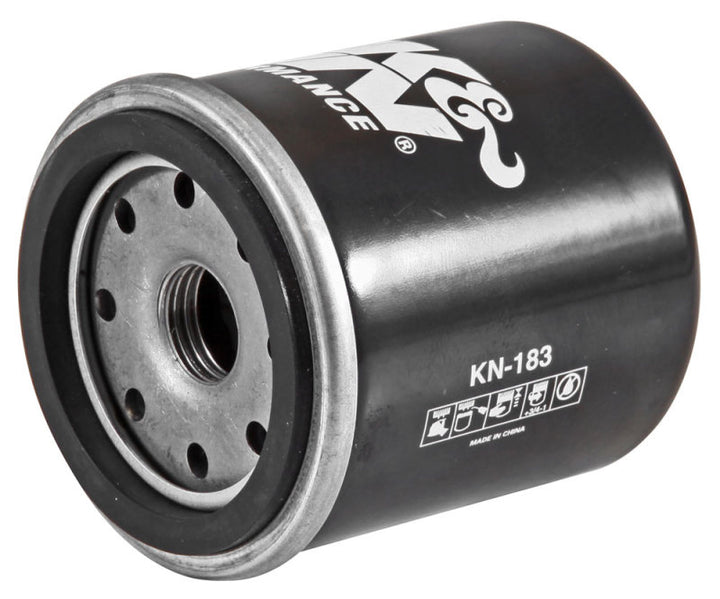K&N Piaggio 2.156in OD x 3.063in Height Oil Filter - Bull Strap