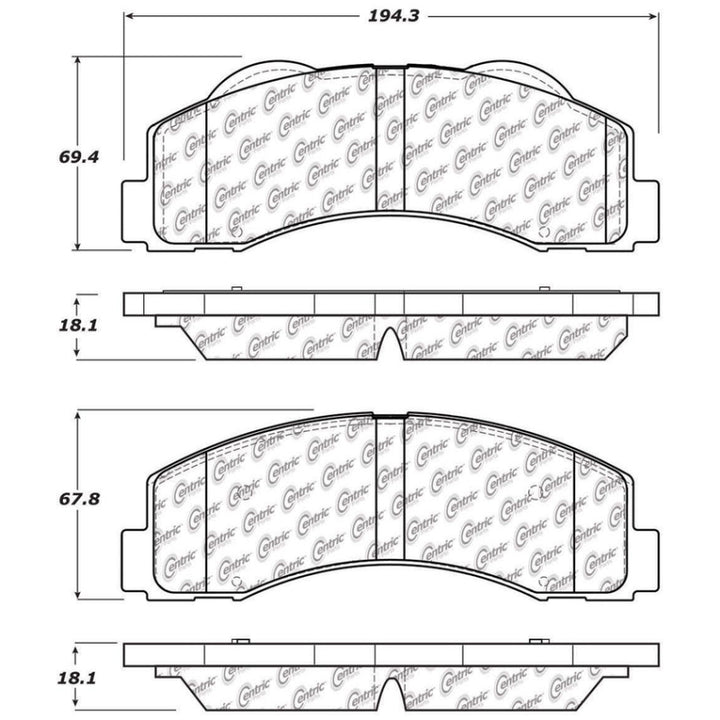 StopTech 10-14 Ford F-150 Street Performance Front Brake Pads - Bull Strap