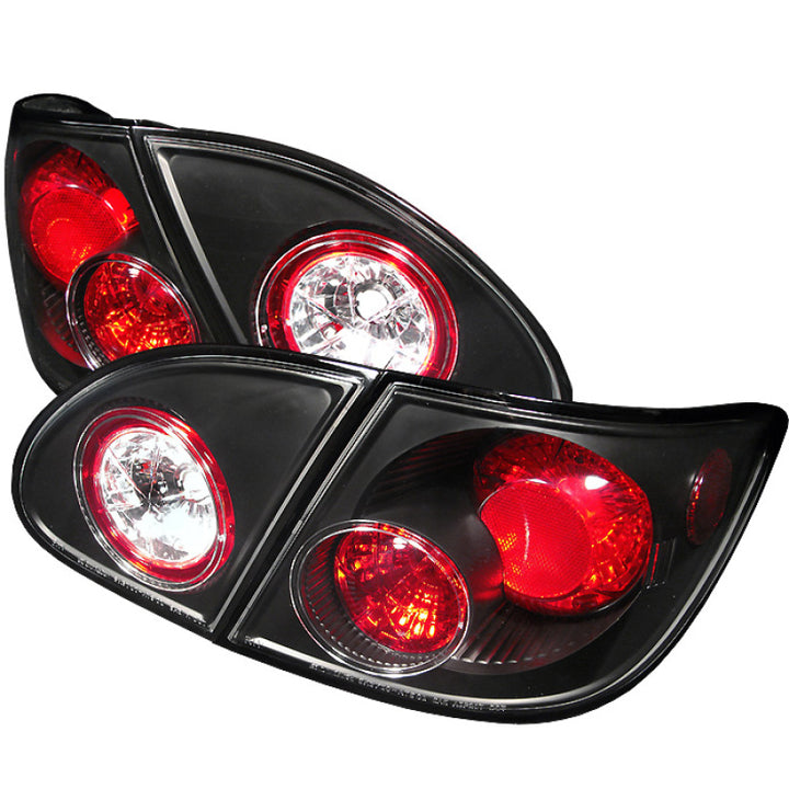 Spyder Toyota Corolla 03-08 Euro Style Tail Lights Black ALT-YD-TC03-BK - Bull Strap