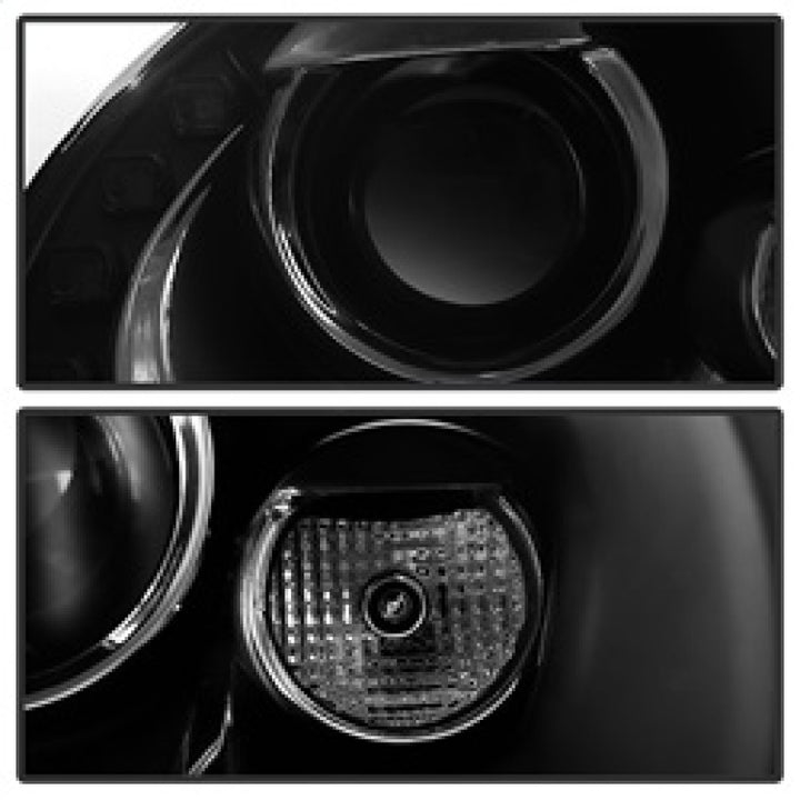 Spyder Volkswagen Beetle 06-10 Projector Headlights DRL LED Black PRO-YD-VB06-DRL-BK - Bull Strap