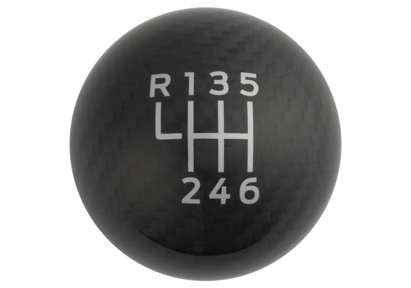 Ford Racing 15-25 Mustang Ford Racing Carbon Fiber Shift Knob 6 Speed - Bull Strap
