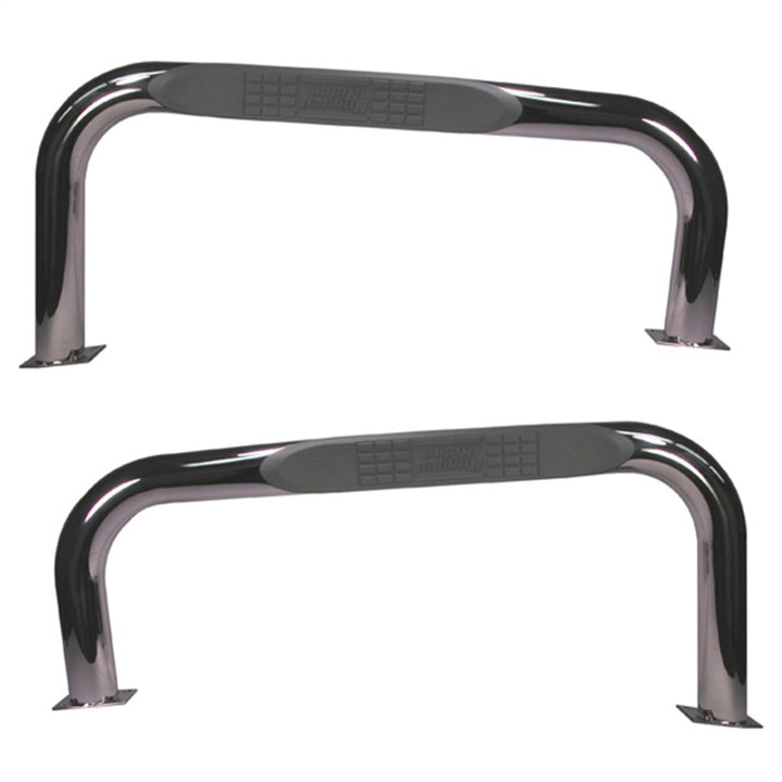 Rugged Ridge Nerf Bars Stainless Steel 76-83 Jeep CJ - Bull Strap