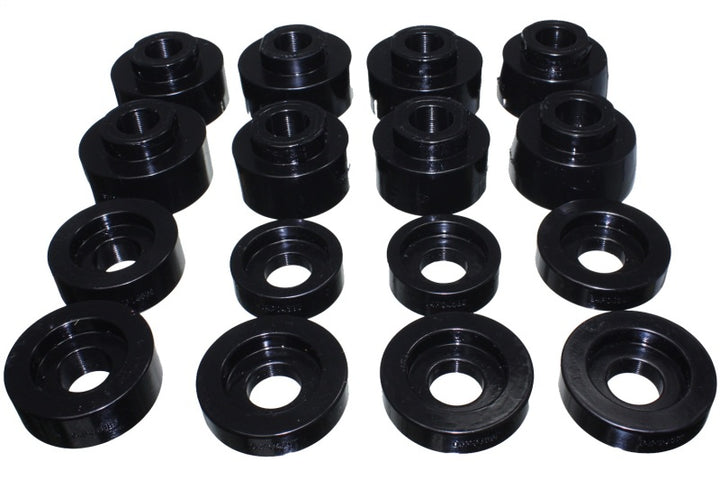 Energy Suspension 08-16 Ford F-250/F-350/F-450/F-550 Super Duty Crew Cab Black Body Mount Set - Bull Strap