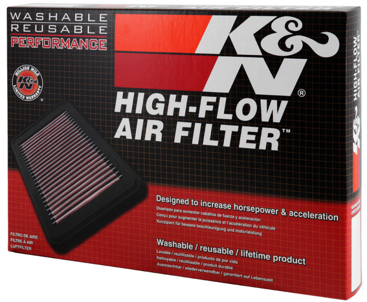 K&N 17-18 Hyundai Santa Fe Sport L4-2.4L F/I Drop In Air Filter - Bull Strap