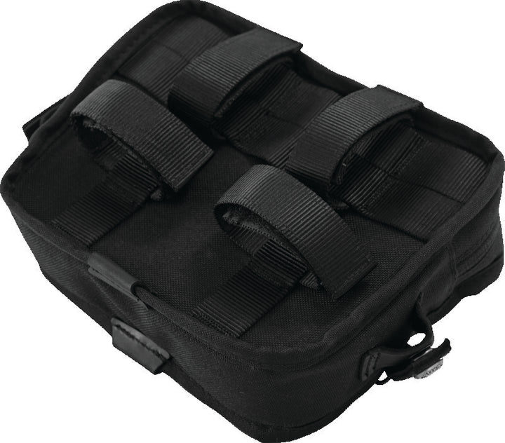 Burly Brand Handlebar Bag - Black - Bull Strap