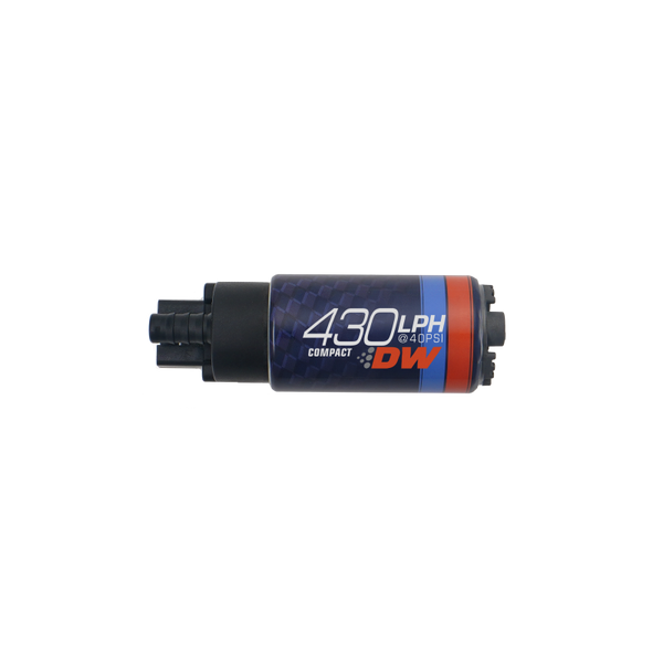 DeatschWerks DW430C 430lph Compact Fuel Pump w/o Clips - Bull Strap