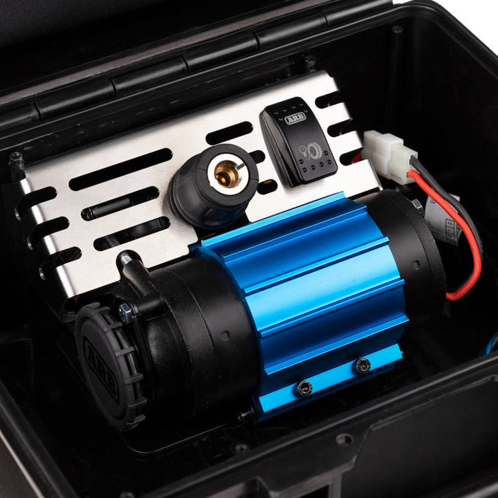 ARB Portable 12V Air Compressor Single Motor - Bull Strap