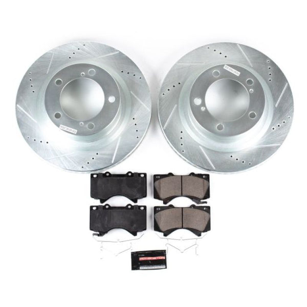 Power Stop 16-18 Lexus LX570 Front Z23 Evolution Sport Brake Kit - Bull Strap