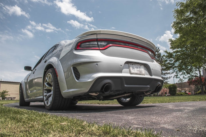 Corsa 2015-2023 Charger SRT/Hellcat/Redeye 2.75in Valved Catback DRE w/ Single 4.5in Blk PVD Tips - Bull Strap