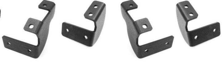 Go Rhino 24-25 Lexus GX550 / 24-25 Toyota Land Cruiser Dominator D6 Running Board Bracket Kit - Bull Strap