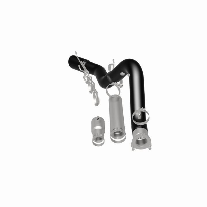 MagnaFlow 2024+ Chevy Silverado 2500HD/3500HD Black Series Filter-Back Performance Exhaust - Bull Strap