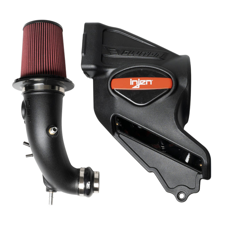 Injen 2021-2022 Ford Bronco L4-2.3L Turbo Evolution Intake (Oiled) - Bull Strap