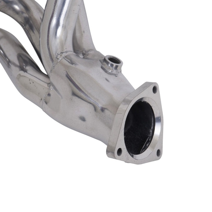 BBK 97-99 Corvette C5 LS1 Shorty Tuned Length Exhaust Headers - 1-3/4 Silver Ceramic - Bull Strap