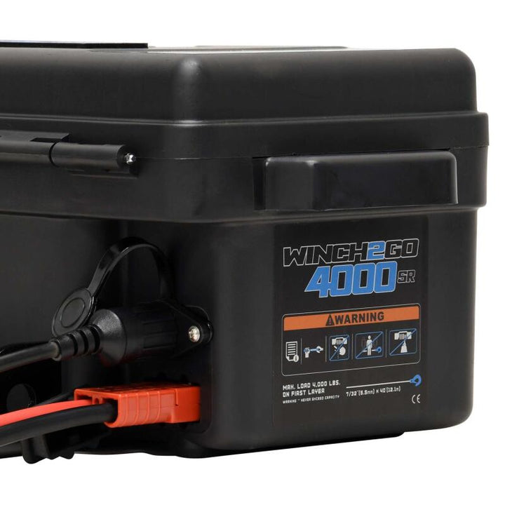 Superwinch 4000 LBS 12V DC 3/16in x 50ft Synthetic Rope Winch2Go - Bull Strap